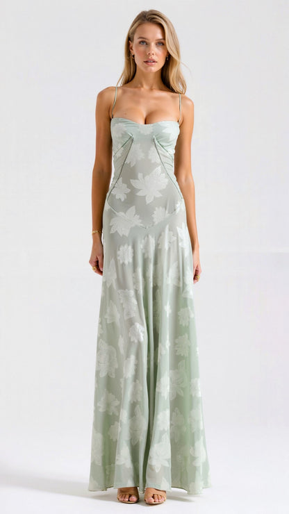 Robe de mariée invitée, bustier élégant pour femme