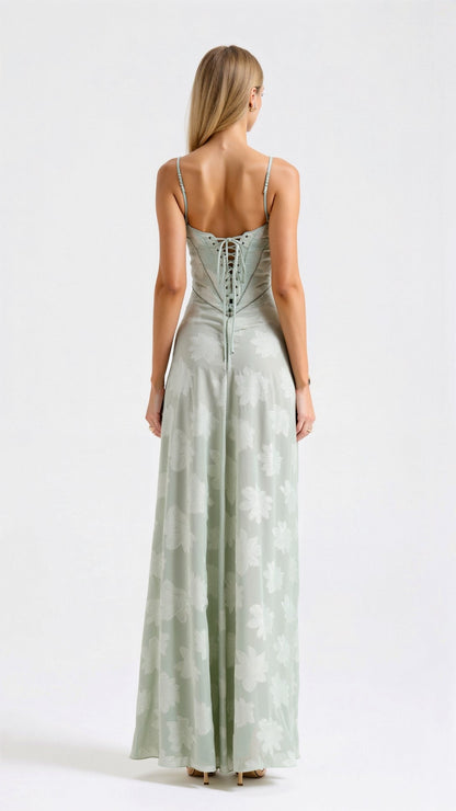 Robe de mariée invitée, bustier élégant pour femme
