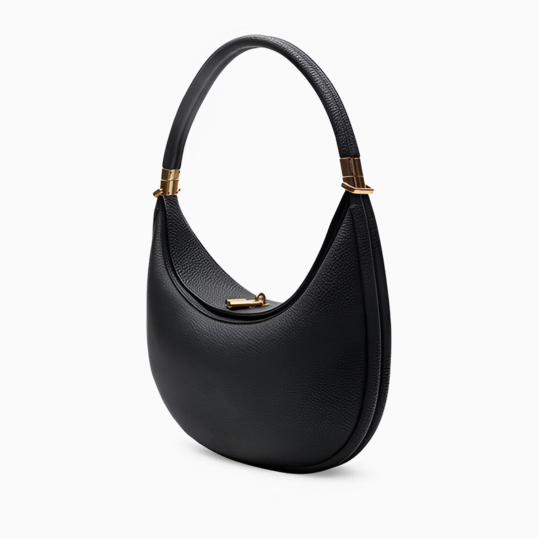 Sac à Main Femme Petit Cuir Véritable avec Fermeture et Poignée Supérieure