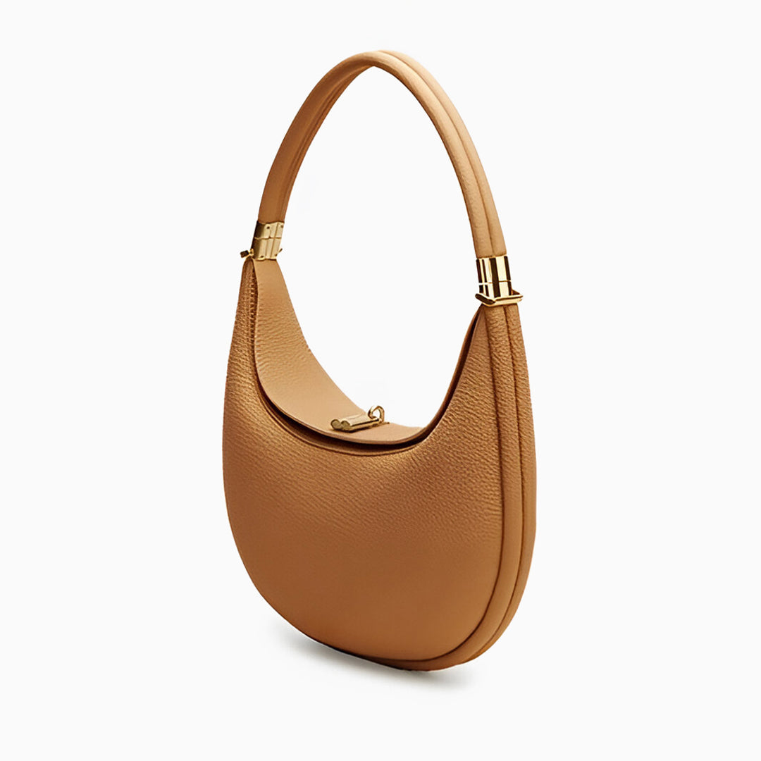 Sac à Main Femme Petit Cuir Véritable avec Fermeture et Poignée Supérieure - BerlinGlamour