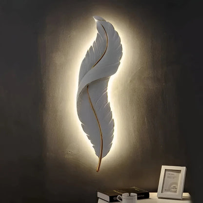 FeatherGlow™ – Applique Murale Design LED Dimmable Éclairage Doux