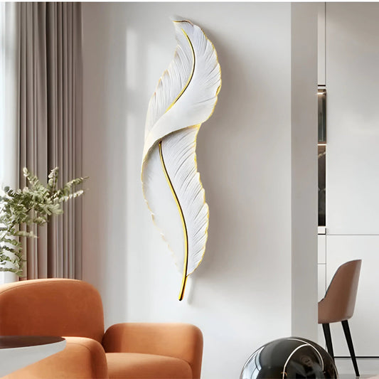 FeatherGlow™ – Applique Murale Design LED Dimmable Éclairage Doux