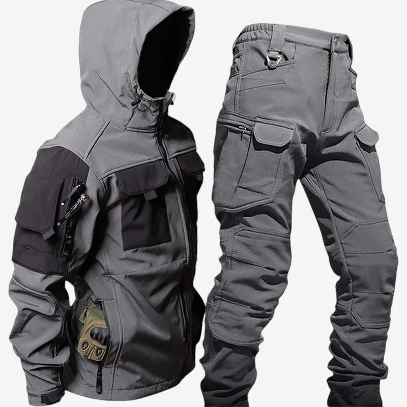 Pantalon Cargo Multipoches avec Capuche Amovible - PanierRoyale