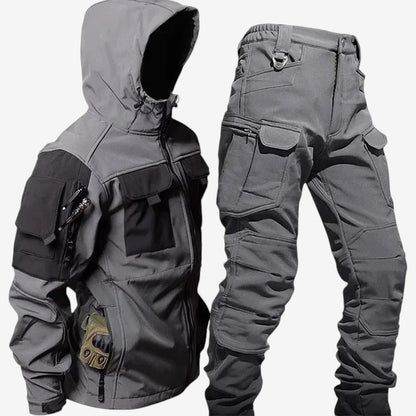 Pantalon Cargo Multipoches avec Capuche Amovible - PanierRoyale