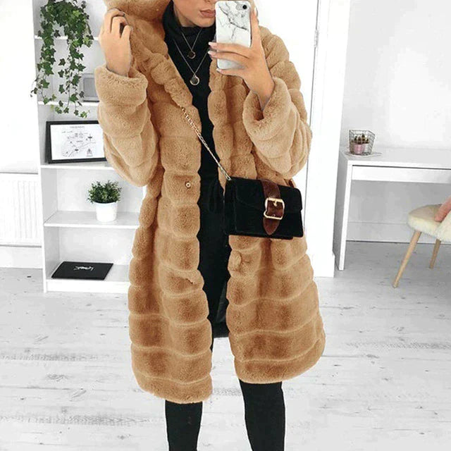 Manteau Femme Hiver Chic avec Fermeture Boutons