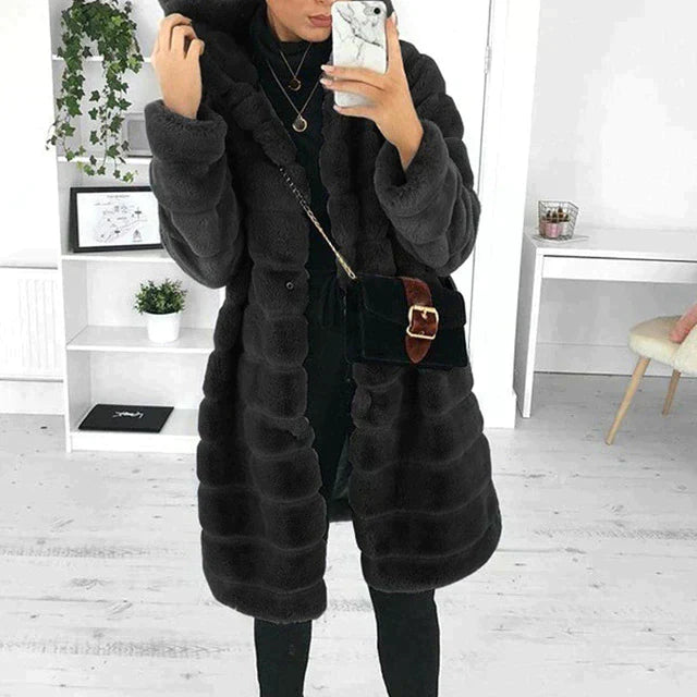 Manteau Femme Hiver Chic avec Fermeture Boutons