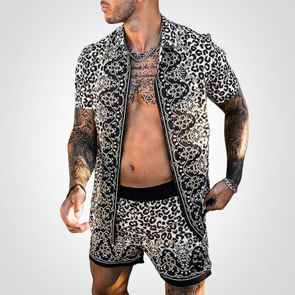 Chemise Décontractée Manches Courtes et Short de Sport