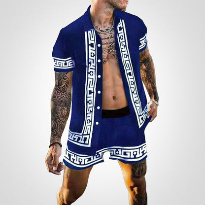 Chemise Décontractée Manches Courtes et Short de Sport