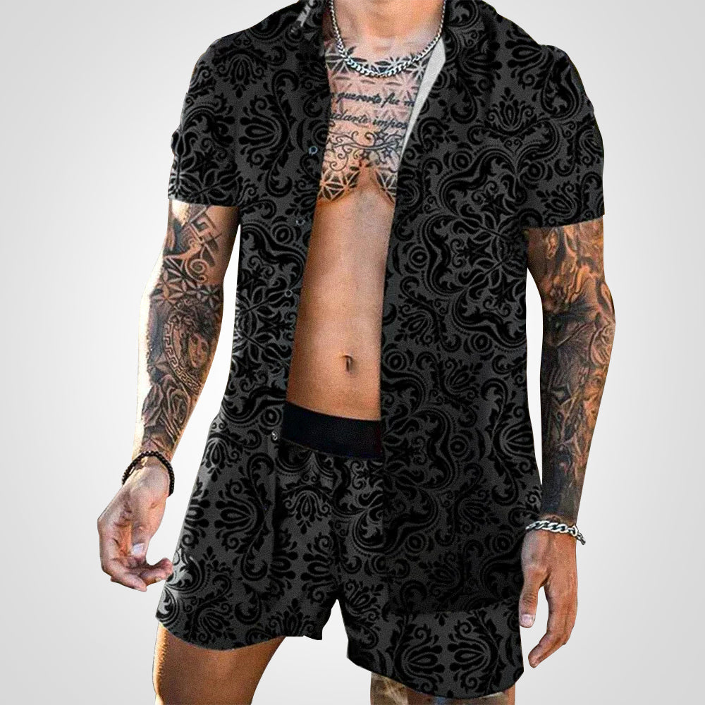 Chemise Décontractée Manches Courtes et Short de Sport - PanierRoyale