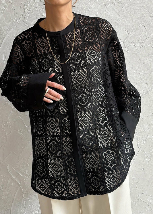 Dentelle noire légère pour femme été - EasyApparels