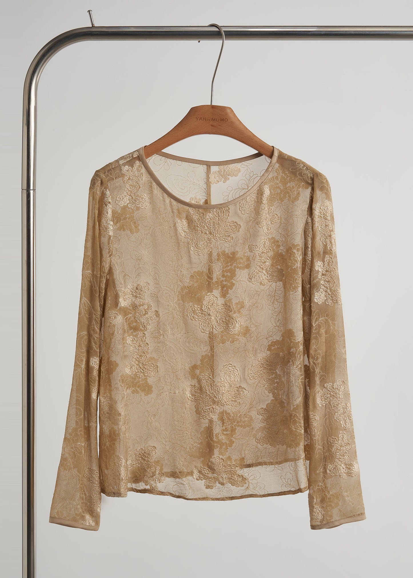Oversized Cotton Khaki Embroidered Autumn Shirt - EasyApparels
