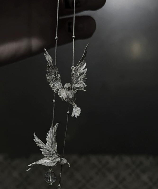 Elegant Tassel Earrings in Sterling Silver and Silk - EasyApparels