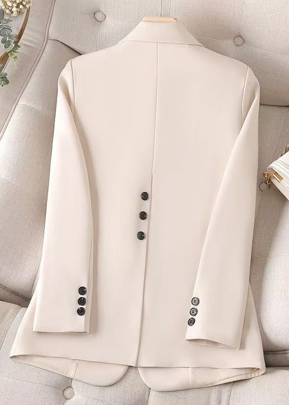 Grandes vestes blanc clair élastiques pour femme printemps - EasyApparels