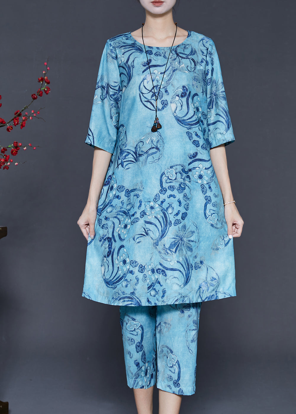 Ensemble deux pièces lin léger été détente - EasyApparels