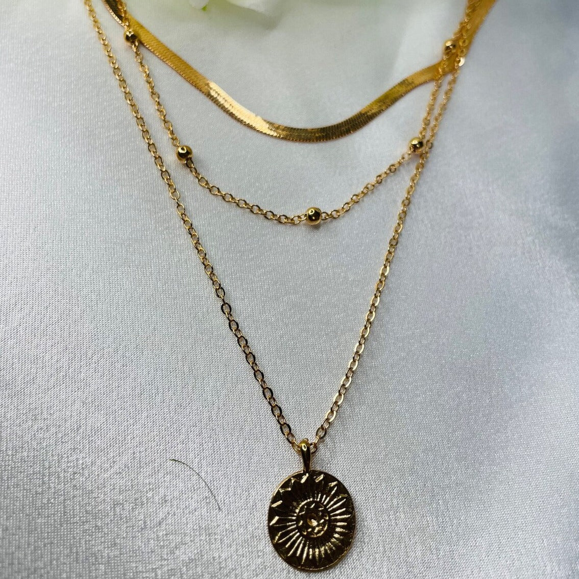 Collier Argent Femme avec Pendentif Diamanté