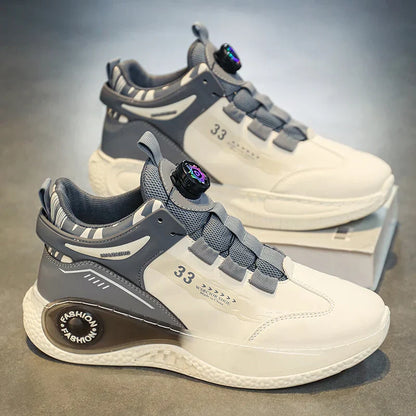 Baskets Hommes Confort Chaussures Sport avec Fermeture Rapide