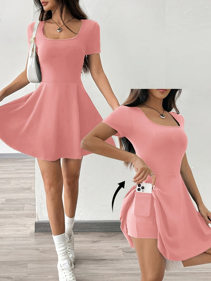 Flexima™ – Robe Moulante Courte Femme Légère et Sport Chic pour l’Été