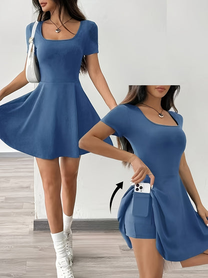 Flexima™ – Robe Moulante Courte Femme Légère et Sport Chic pour l’Été