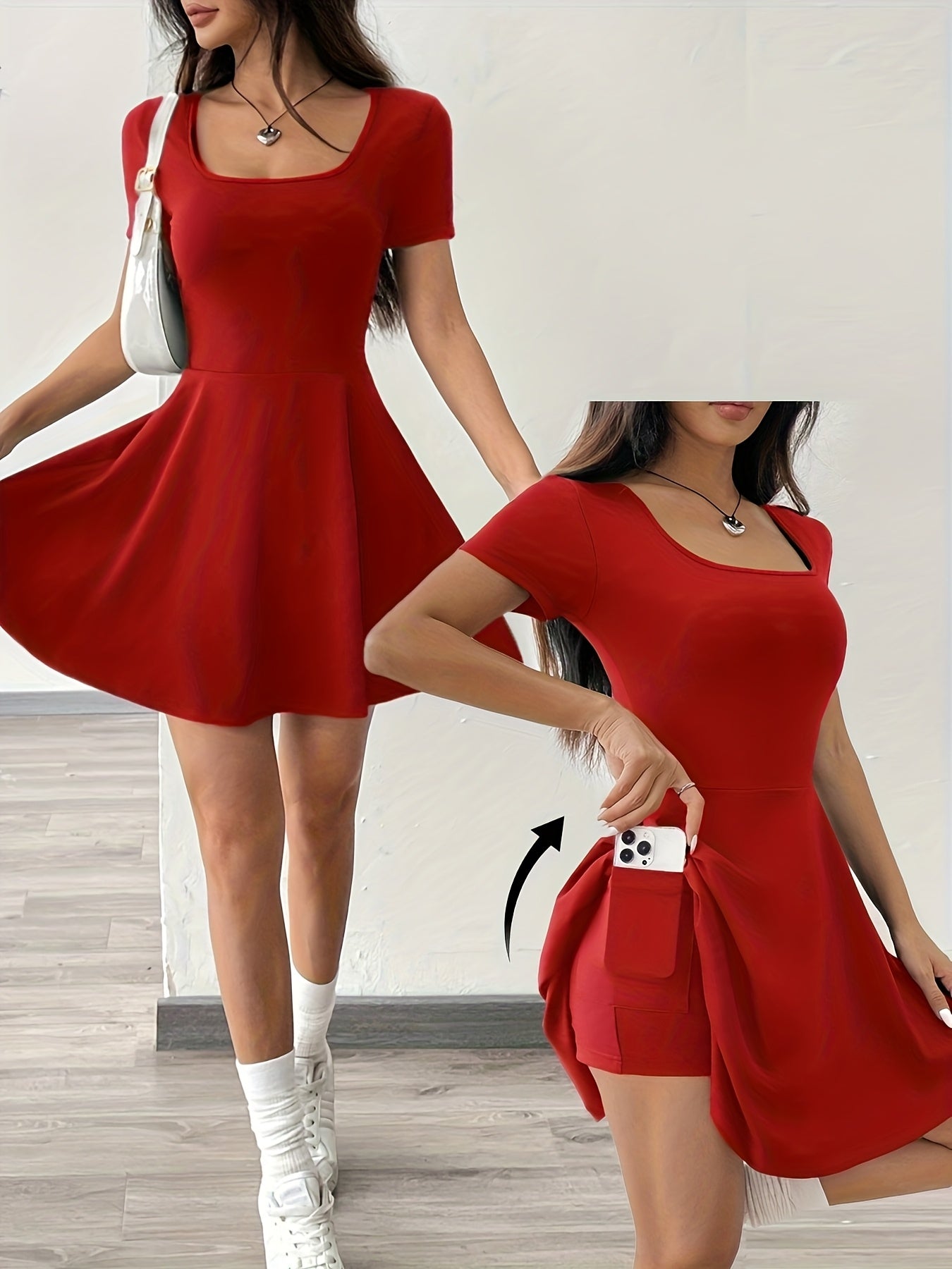 Flexima™ – Robe Moulante Courte Femme Légère et Sport Chic pour l’Été