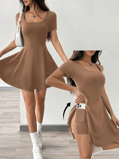 Flexima™ – Robe Moulante Courte Femme Légère et Sport Chic pour l’Été