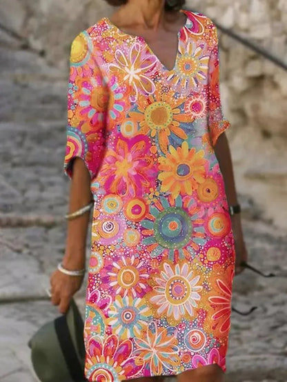Robe Été Femme 100% Coton Respirant et Léger