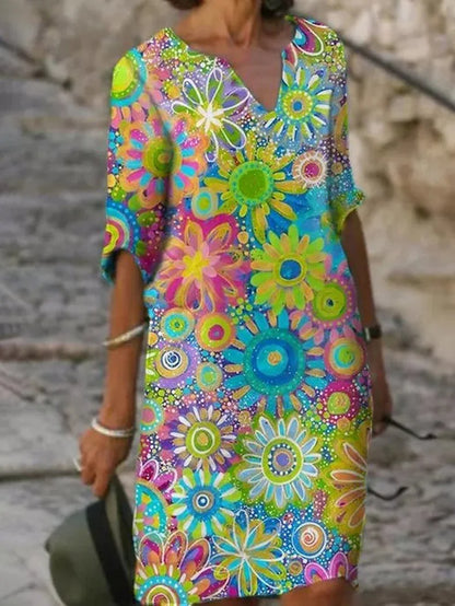 FloraCharm™ – Robe d'Été Femme Chic en Coton 100% Respirant-1