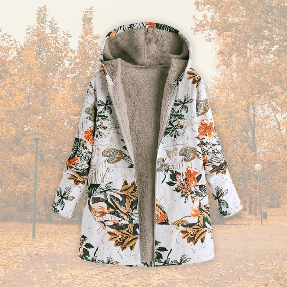 Veste Femme Doublure Polaire Capuche Coupe Ajustée Hivernale