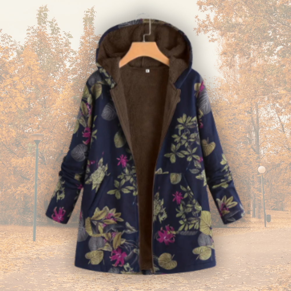 Veste Femme Doublure Polaire Capuche Coupe Ajustée Hivernale