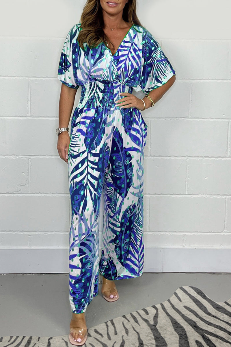 Robe Combinaison Femme Floral Élégante et Confortable