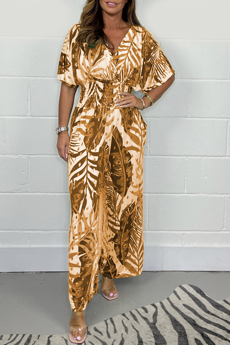 Robe Combinaison Femme Floral Élégante et Confortable