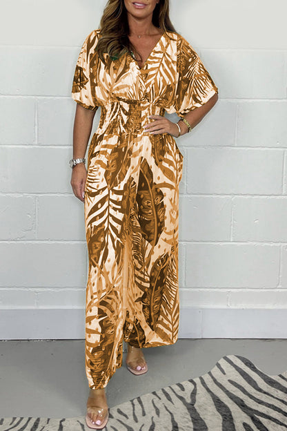 Robe Combinaison Femme Floral Élégante et Confortable