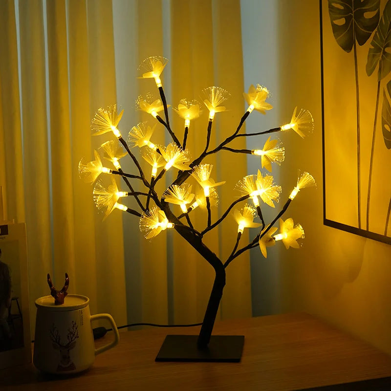 Floralis™ – Lampe De Table Led Décorative En Forme D’arbre À Fleurs