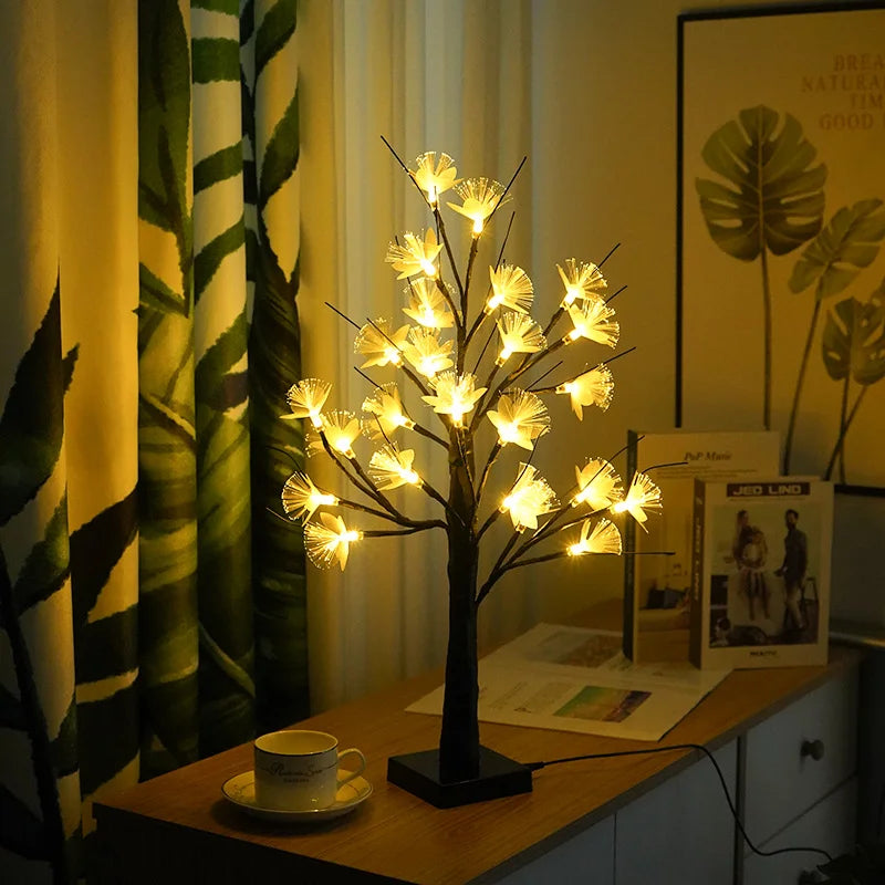 Floralis™ – Lampe De Table Led Décorative En Forme D’arbre À Fleurs
