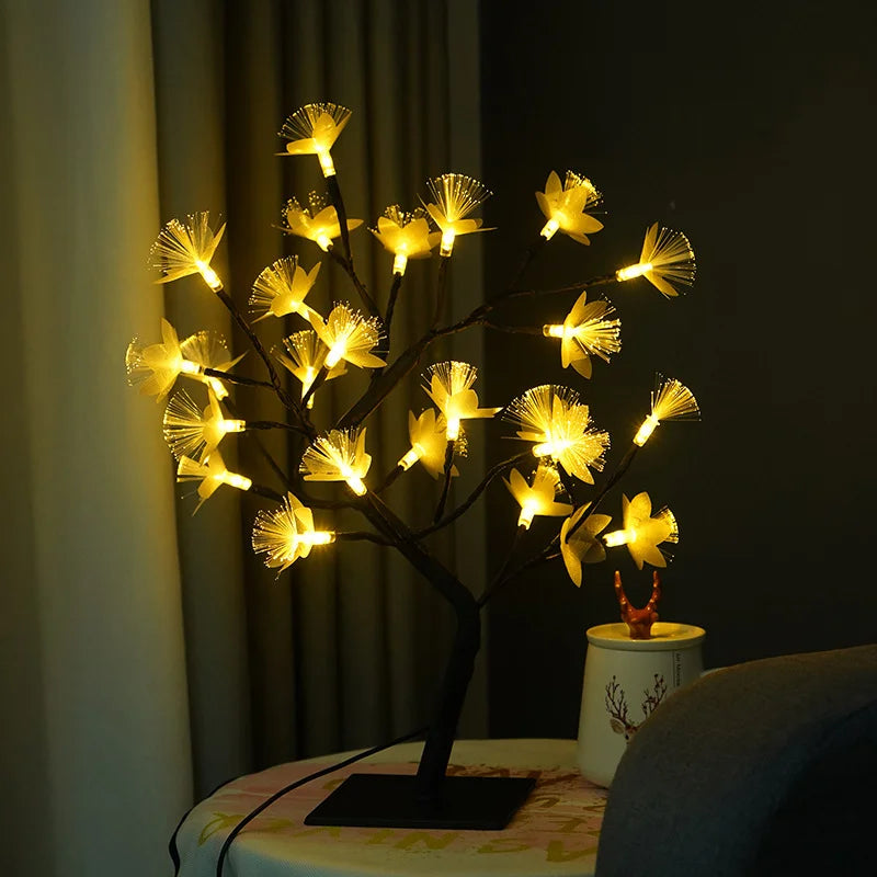 Floralis™ – Lampe De Table Led Décorative En Forme D’arbre À Fleurs
