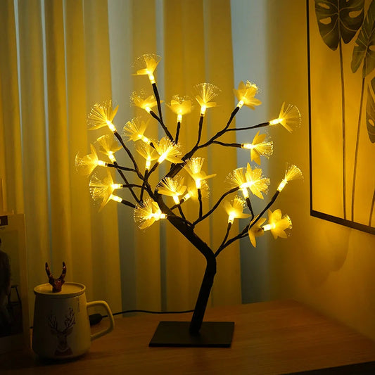 Floralis™ – Lampe De Table Led Décorative En Forme D’arbre À Fleurs