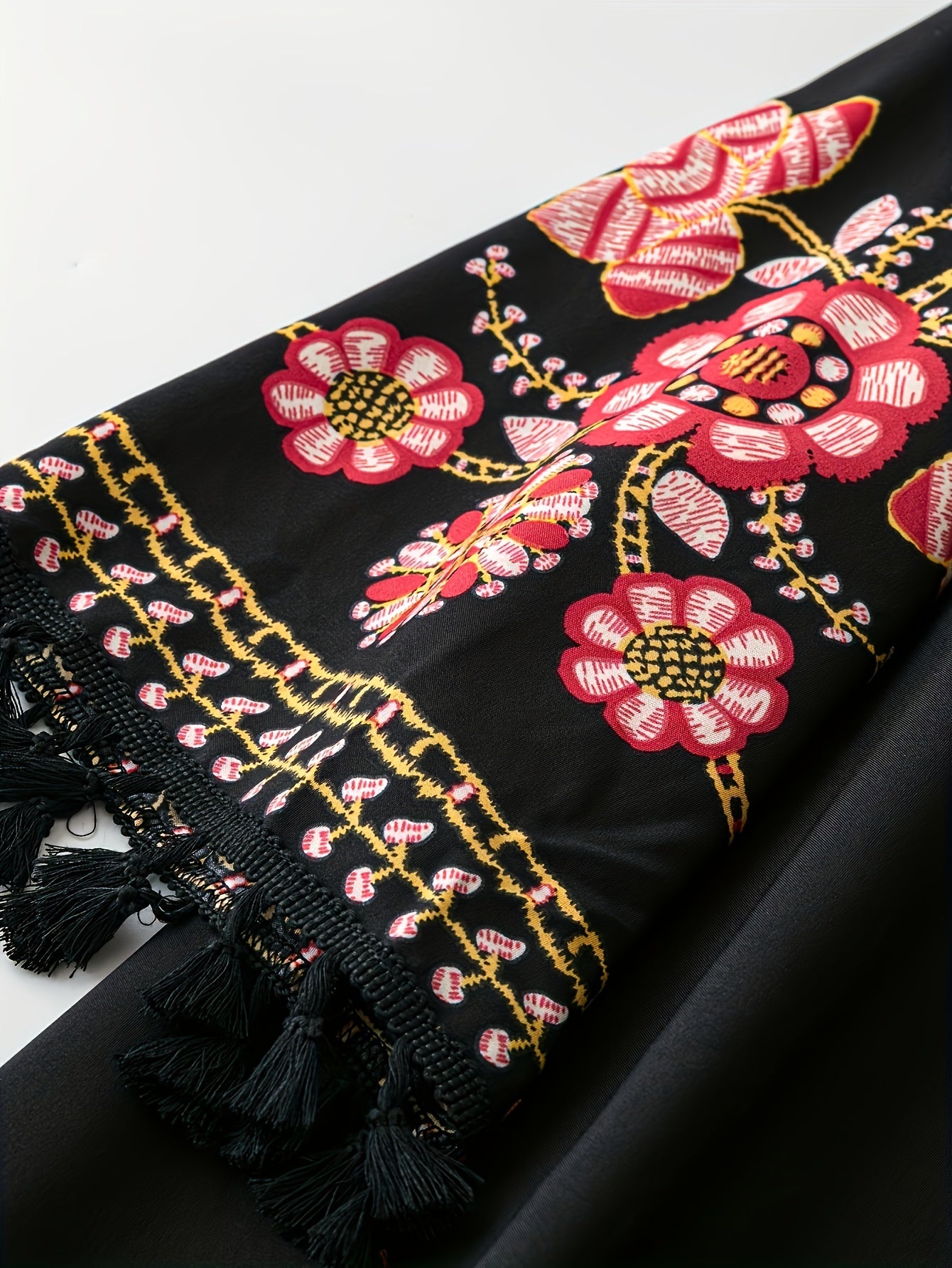 Floranika™ – Kimono de Plage Femme Bohème Chic à Fleurs Fluide Été