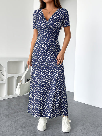 Robe Été Longue Fleurs pour Femmes, Légère et Élégante