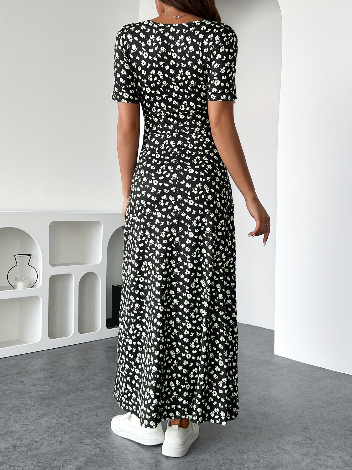 Florezia™ – Robe Longue à Fleurs Chic et Fluide pour Été Élégant