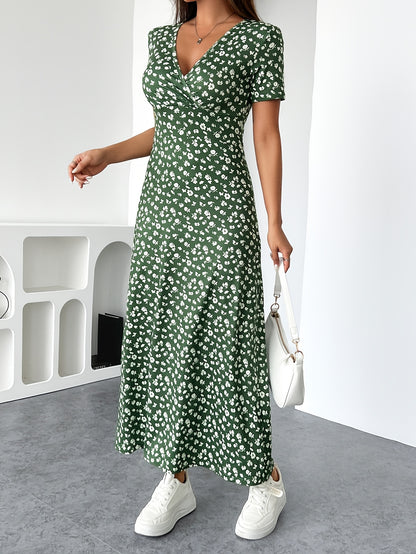 Florezia™ – Robe Longue à Fleurs Chic et Fluide pour Été Élégant