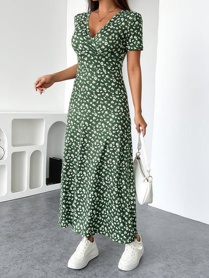 Robe Été Longue Fleurs pour Femmes, Légère et Élégante