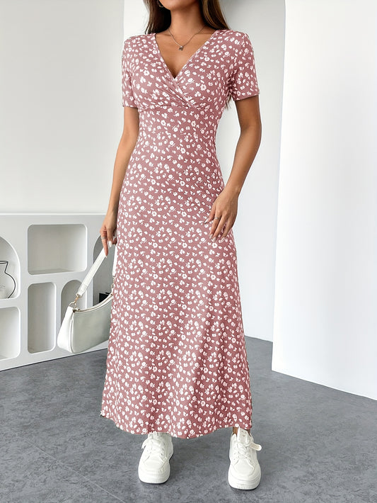 Florezia™ – Robe Longue à Fleurs Chic et Fluide pour Été Élégant