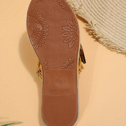 FloriaLight™ – Sandales Femme Plates Confort pour l’Été