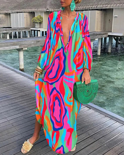 Robe Longue Florale Chic pour Femmes