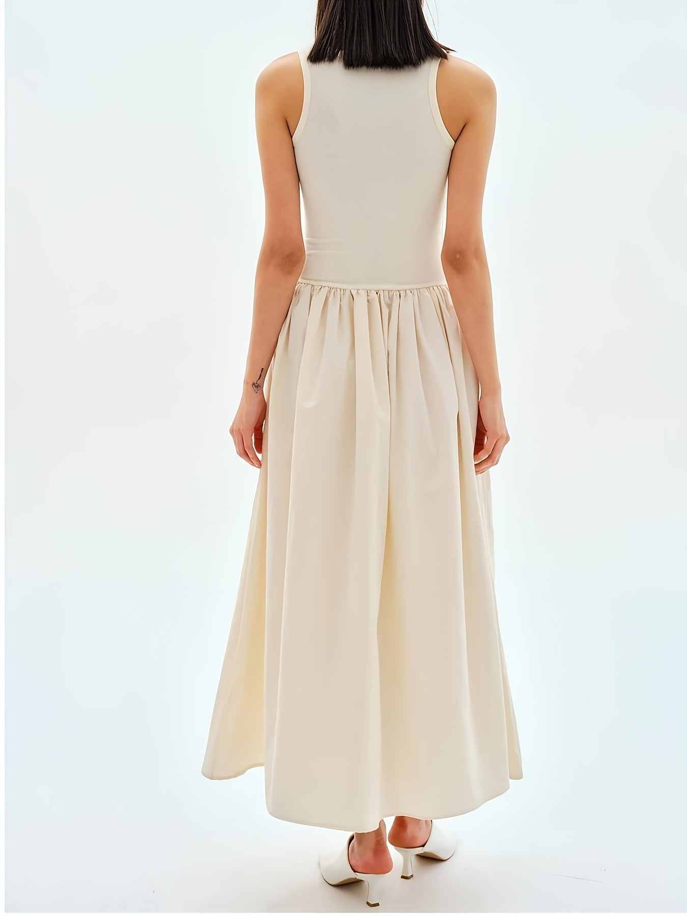 Fluerine™ – Robe Longue Femme Été Élégante et Fluide à Col Rond