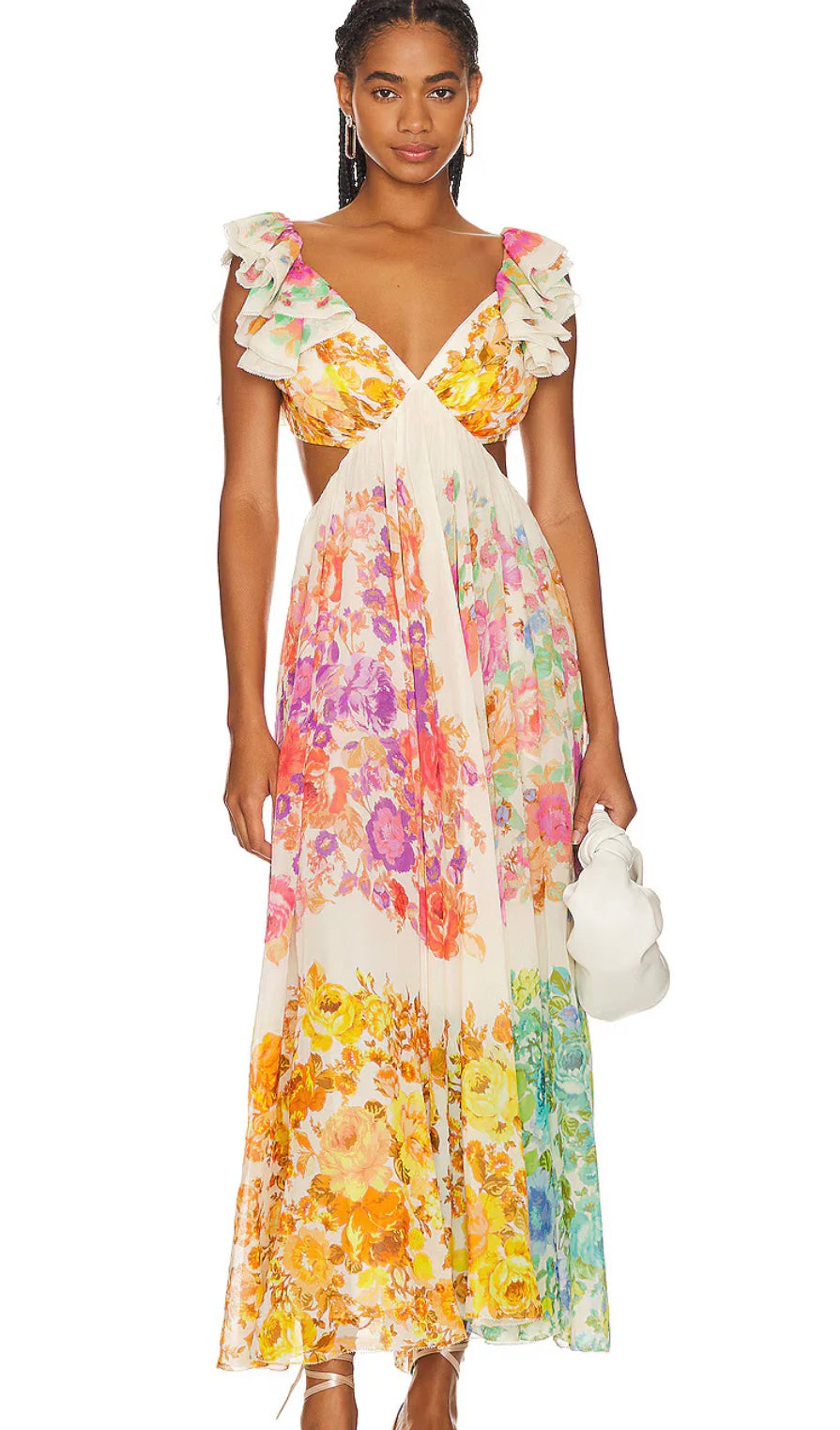 Robe Été Légère à Fleurs pour Femme Décontractée