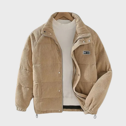 Veste Doudoune Homme Courte avec Col Montant