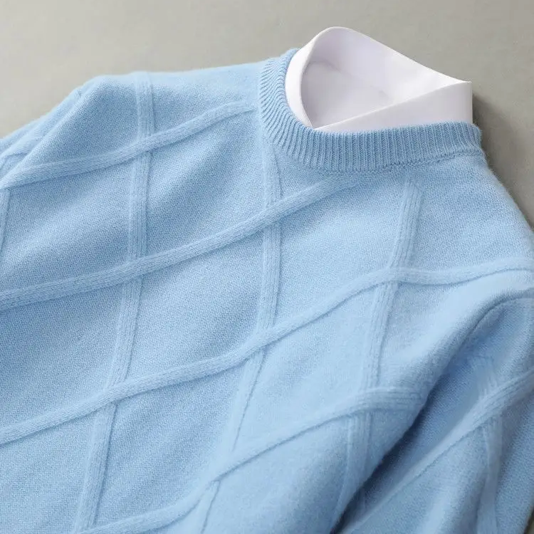 Sweat à Manches Longues Cachemire Doux pour Homme Hiver - PanierRoyale