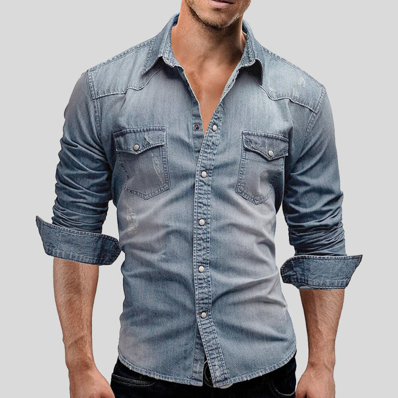 Chemise Denim Homme Décontractée et Moderne - BerlinGlamour
