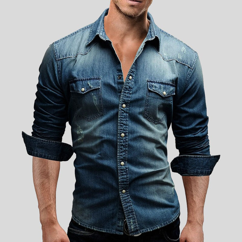 Chemise Denim Homme Décontractée et Moderne