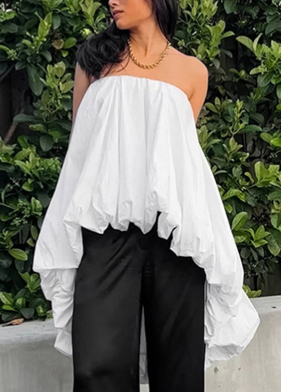 Robe courte élégante blanche style français pour été - EasyApparels